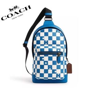 NWT COACH‎ West Pack With Checkerboard Print